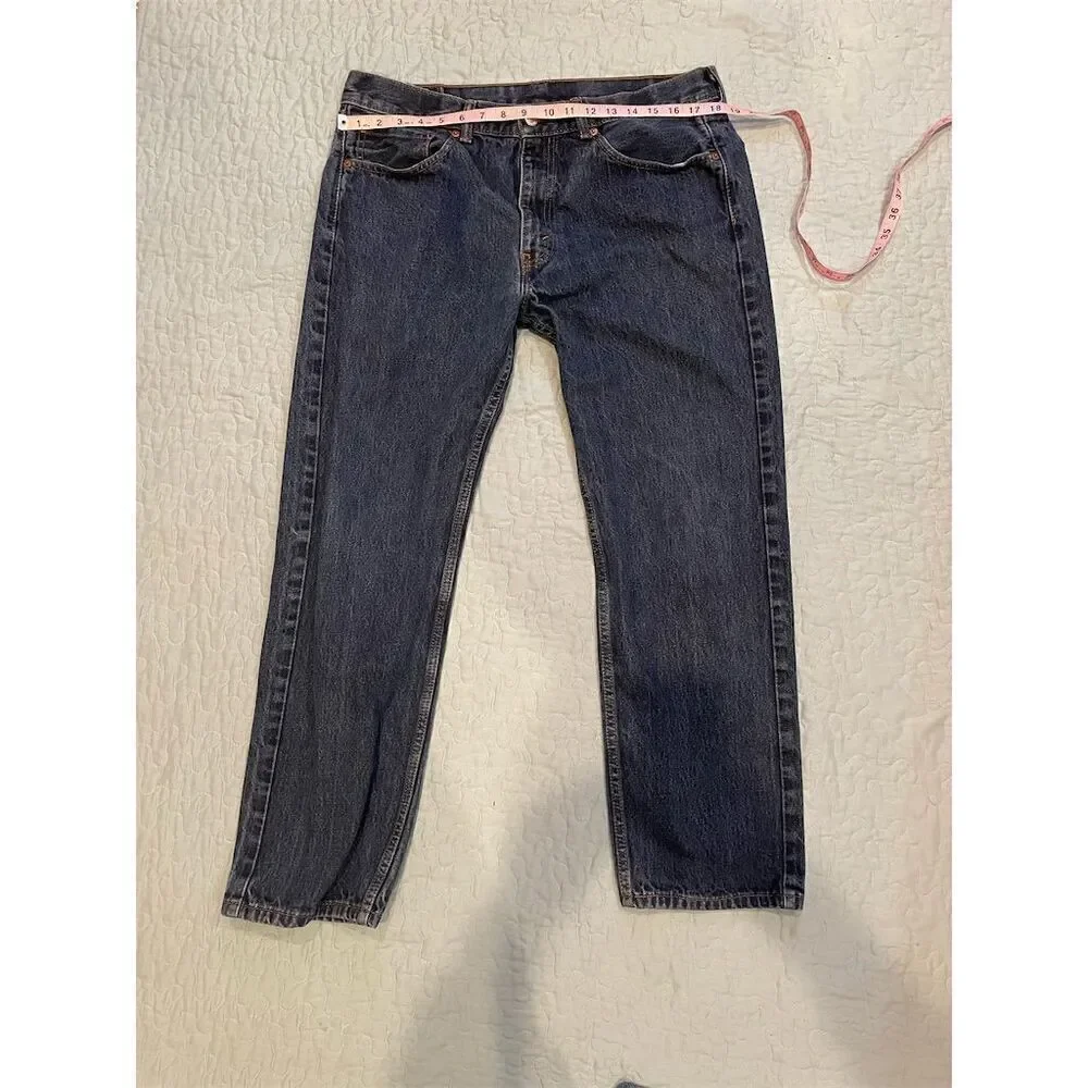 Vintage Levi's Men's 36x30 Blue Denim Jeans Straight Fit Red Tab